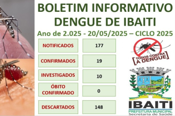 Boletim Informativo da Dengue Mês de Maio de 2.025