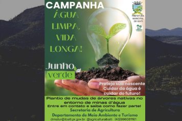 CAMPANHA ÁGUA LIMPA, VIDA LONGA!