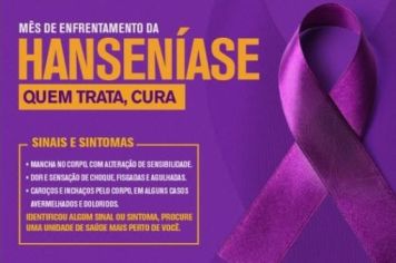 Você sabe o que é o Janeiro Roxo? � É o mês dedicado à luta contra a Hanseníase. 