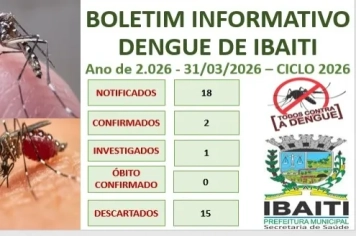 Boletim Informativo da Dengue Mês de Março de 2.026
