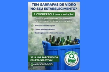 COLETA DE GARRAFAS DE VIDRO