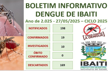 Boletim Informativo da Dengue Mês de Maio de 2.025