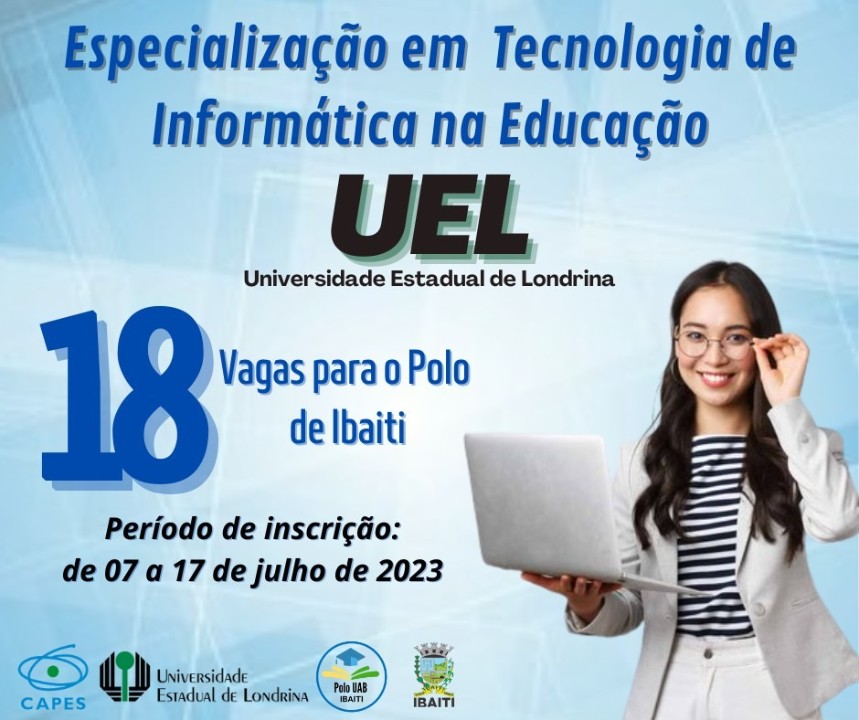 Publicado o Edital referente à Especialização em Tecnologia de Informática na Educação - UEL (Universidade Estadual De Londrina)