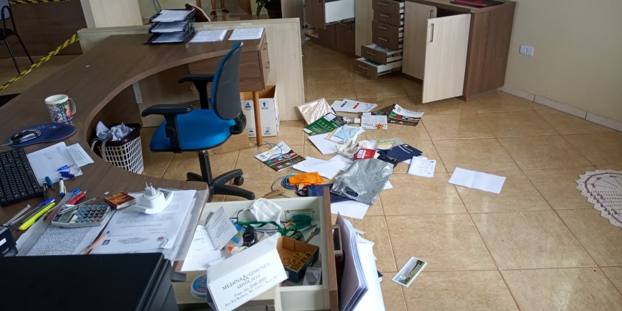 Indivíduos invadem, vandalizam e furtam Secretaria da Agricultura de Ibaiti causando prejuízo para a população