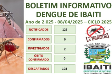 Boletim Informativo da Dengue Mês de Abril de 2.025