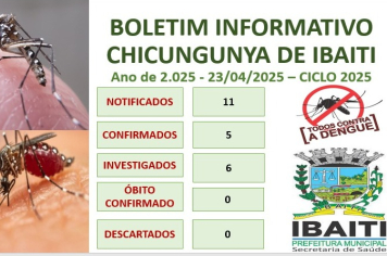 Boletim Informativo de Chicungunya Mês de Abril de 2.025