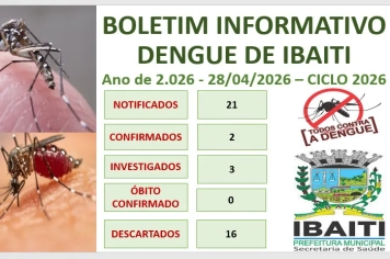 Boletim Informativo da Dengue Mês de Abril de 2.026