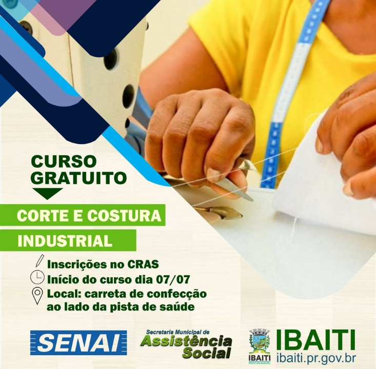 Curso de Corte e Costura Industrial do Senai