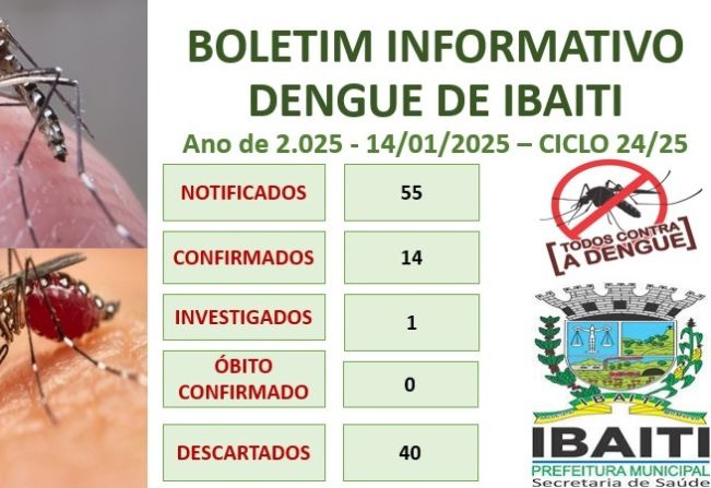 Boletim Informativo da Dengue Mês de Janeiro de 2.025