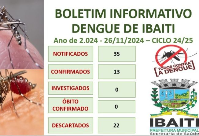 Boletim Informativo da Dengue Mês de Novembro de 2.024