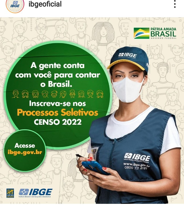 IBGE está com inscrições abertas para o Processo Seletivo Simplificado (PSS) para Censo 2022; veja